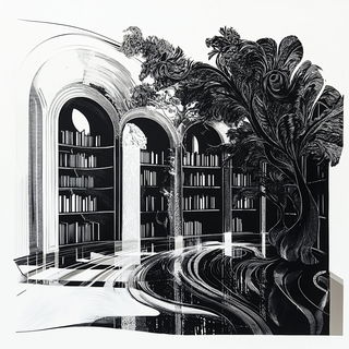Clouds Cast in Porcelain style, Midjourney V6.1: Midlibrary