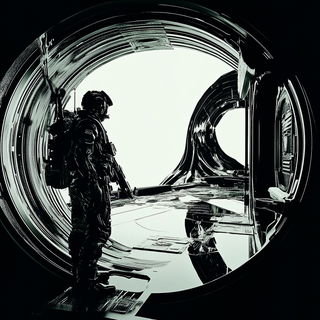 Clouds Cast in Porcelain style, Midjourney V6.1: cinematic shot from sci-fi movie