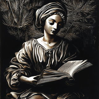 Clouds Cast in Porcelain style, Midjourney V6.1: classical 18th-century oil painting