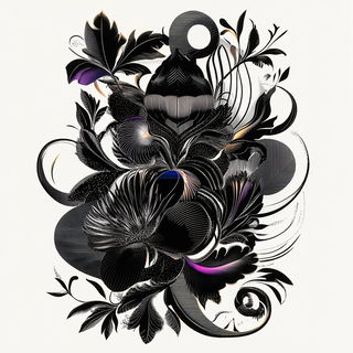 Clouds Cast in Porcelain style, Midjourney V6.1: creative pattern composition