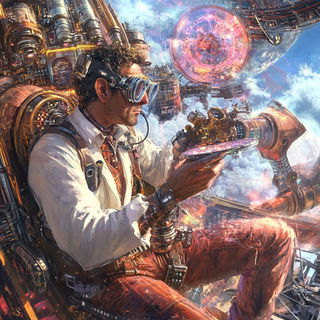 Ringsurge style, Midjourney V6.1: editorial illustration for popular scientific magazine cover