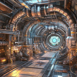 Ringsurge style, Midjourney V6.1: technical infrastructure blueprint schematics