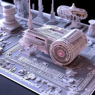 Sequinsmoke style, Midjourney V6.1: technical infrastructure blueprint schematics