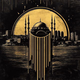 Celgrid Futurism style, Midjourney V6.1: bold minimalist logo design for Istanbul city municipal services
