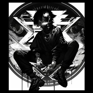 Celgrid Futurism style, Midjourney V6.1: black-and-white manga comic strip