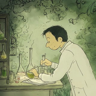 Cottagebaroque style, Midjourney V6.1: editorial illustration for popular scientific magazine cover