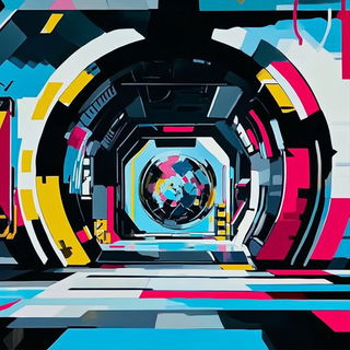 Pagodance style, Midjourney V6.1: cinematic shot from sci-fi movie
