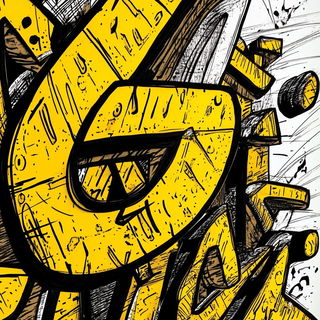 Chromallurgy style, Midjourney V6.1: typographic composition with large letters