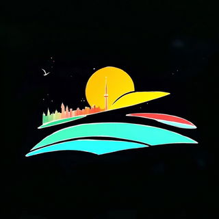 Marbroidery style, Midjourney V6.1: bold minimalist logo design for Istanbul city municipal services