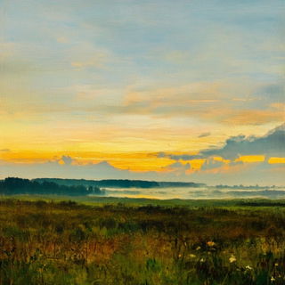 Stellavitra style, Midjourney V6.1: realistic landscape photograph of quiet dawn