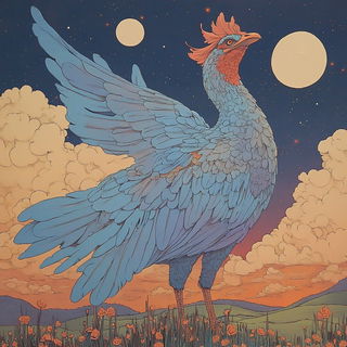 Longbeast Lullaby style, Midjourney V6.1: traditional folk art