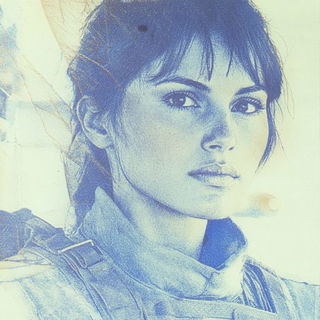 Cloudbone Figurism style, Midjourney V6.1: photographic portrait of female protagonist