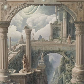 Ruinchrome style, Midjourney V6.1: classical 18th-century oil painting