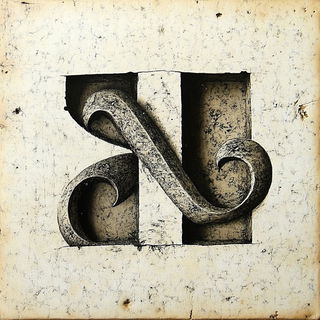 Vitrogild style, Midjourney V6.1: typographic composition with large letters