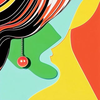Neon Isobar style, Midjourney V6.1: abstract 3D render