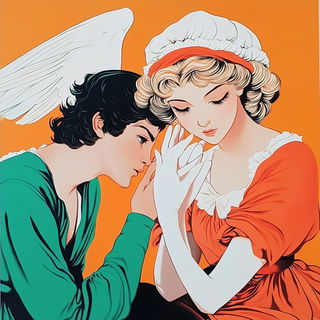 Neon Isobar style, Midjourney V6.1: classical 18th-century oil painting