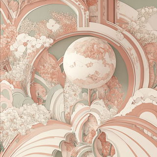 Jeweltoon Wildworlds style, Midjourney V6.1: abstract 3D render