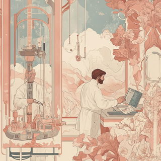 Jeweltoon Wildworlds style, Midjourney V6.1: editorial illustration for popular scientific magazine cover