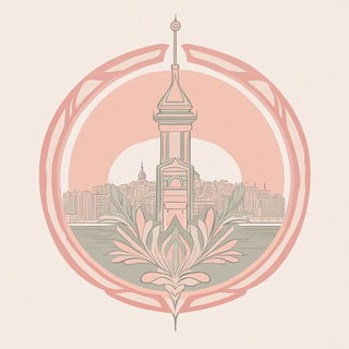Jeweltoon Wildworlds style, Midjourney V6.1: bold minimalist logo design for Istanbul city municipal services