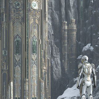 Pinkthread Bookcraft style, Midjourney V6.1: cinematic shot from sci-fi movie