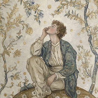 Pinkthread Bookcraft style, Midjourney V6.1: classical 18th-century oil painting