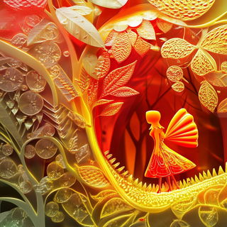 Inkplume Aquatics style, Midjourney V6.1: retro fairy-tale illustration