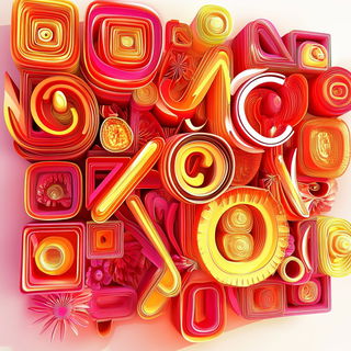 Inkplume Aquatics style, Midjourney V6.1: typographic composition with large letters