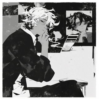 Mushroom Taliscript style, Midjourney V6.1: black-and-white manga comic strip