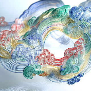 Cumulus Counterplay style, Midjourney V6.1: abstract 3D render