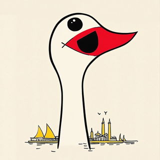 Mushroommallow style, Midjourney V6.1: bold minimalist logo design for Istanbul city municipal services
