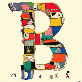 Mushroommallow style, Midjourney V6.1: typographic composition with large letters