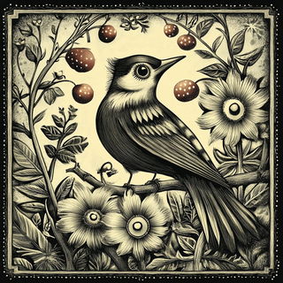Inkwardens style, Midjourney V6.1: traditional folk art