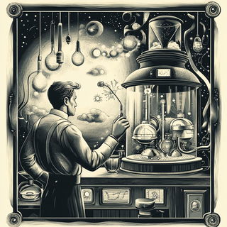Inkwardens style, Midjourney V6.1: editorial illustration for popular scientific magazine cover