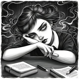 Inkwardens style, Midjourney V6.1: black-and-white manga comic strip