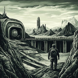 Inkwardens style, Midjourney V6.1: cinematic shot from sci-fi movie