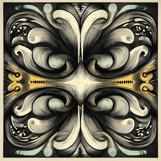Inkwardens style, Midjourney V6.1: creative pattern composition