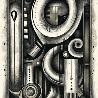 Inkwardens style, Midjourney V6.1: typographic composition with large letters
