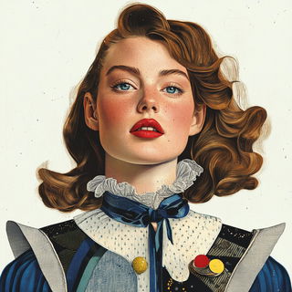 Velvet Thorn style, Midjourney V6.1: photographic portrait of female protagonist