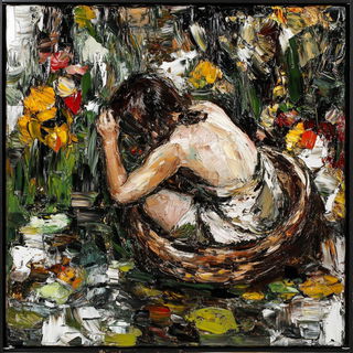 Fablemarquetry style, Midjourney V6.1: classical 18th-century oil painting