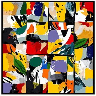 Fablemarquetry style, Midjourney V6.1: creative pattern composition