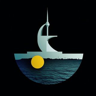 Redleaf Armageddon style, Midjourney V6.1: bold minimalist logo design for Istanbul city municipal services