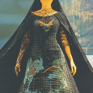 Terracurrent style, Midjourney V6.1: haute-couture fashion outfit