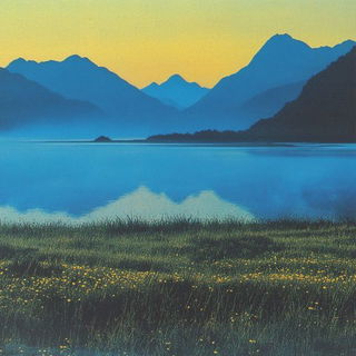 Terracurrent style, Midjourney V6.1: realistic landscape photograph of quiet dawn