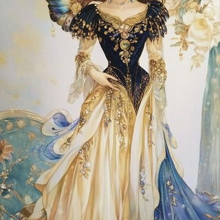 Nightfall Lithomancy style, Midjourney V6.1: haute-couture fashion outfit