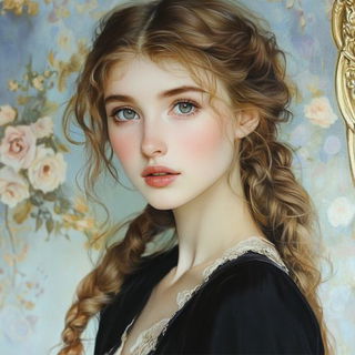 Nightfall Lithomancy style, Midjourney V6.1: photographic portrait of female protagonist