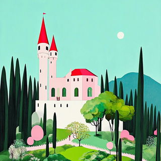 Coastomegagraph style, Midjourney V6.1: retro fairy-tale illustration