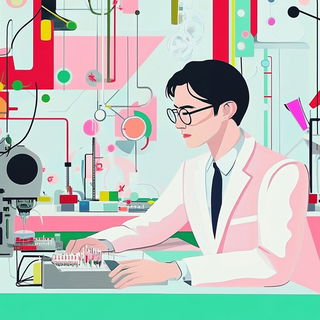 Coastomegagraph style, Midjourney V6.1: editorial illustration for popular scientific magazine cover