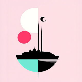 Coastomegagraph style, Midjourney V6.1: bold minimalist logo design for Istanbul city municipal services