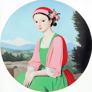 Coastomegagraph style, Midjourney V6.1: classical 18th-century oil painting
