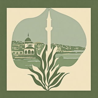 Monster Arcade style, Midjourney V6.1: bold minimalist logo design for Istanbul city municipal services